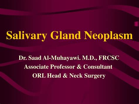 Ppt Salivary Gland Neoplasm Powerpoint Presentation Free Download
