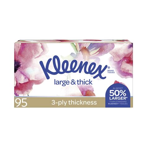 Buy Kleenex Large And Thick 3 Ply Facial Tissues 95 Pack Coles