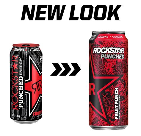 Buy Rockstar Punched Fruit Punch Energy Drink 16 Oz 4 Pack Cans