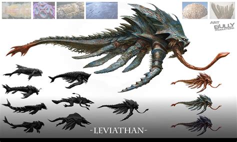 Leviathan By Jubjubjedi Fantasy Creatures Art Alien Creatures