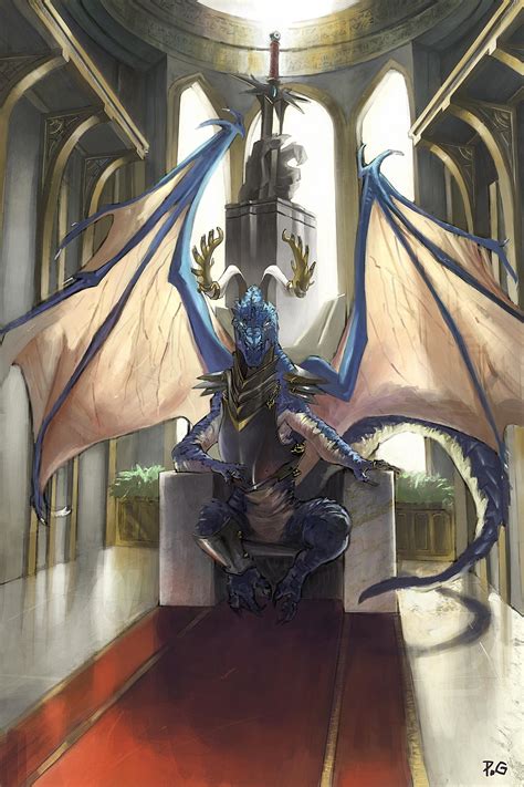 Art Silas The Blue Dragon Tyrant Commissioned Artwork For Homebrew