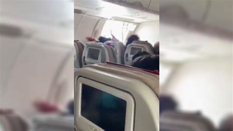 Video Captures Terrifying Moment After Passenger Opens Emergency Door