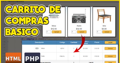 Vaidrollteam Carrito De Compras BÁsico En Php Mysql Html Y Css