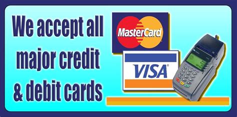 We Now Accept All Major Credit Cards Or Mobile Payments