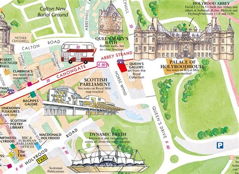 Know about edinburgh tourist destinations on map and plan your tour to edinburgh. Stadsplattegrond Edinburgh illustrated map | Collins ...