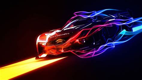 Download Cool Neon Sports Car Wallpaper