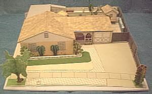 These homes were found all over the country in the 1950s, with 9 out of 10 houses built being a ranch! Paper model of a typical 1950's Suburban style Ranch House ...