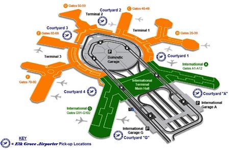 Sfo Airport Arrivals Map Sfo International Terminal Arrivals Map