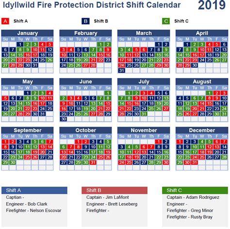 Lafd Shift Calendar 2023