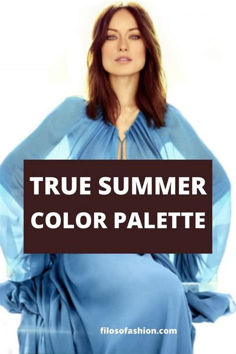 True Summer Color Palette Cool Summer Palette Soft Summer Colors Dark