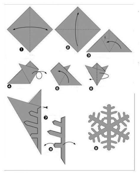 Snowflake Snowflake Origami Paper Snowflake Patterns Instruções