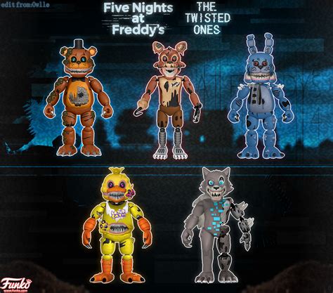 Fnaf The Twisted Ones Action Figures Rfivenightsatfreddys