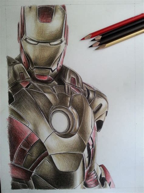 Iron Man Drawing In Pencil At Getdrawings Free Download