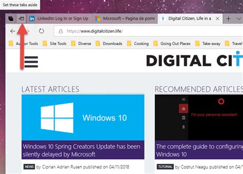 Microsoft Edge Split Tab