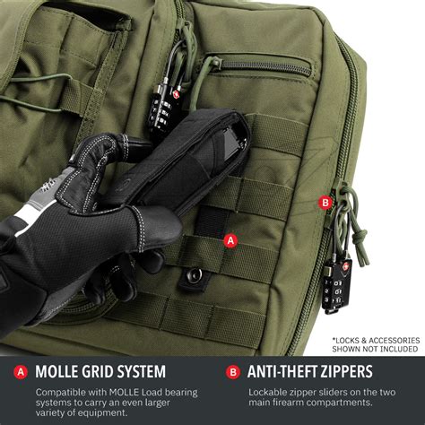 Heavy Duty 600d Double Carbine Rifle Bag Soft Gun Case Hunting Storage