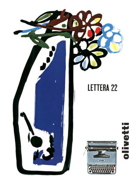 Olivetti Lettera 22 Poster Designed By Giovanni Pintori Fo Flickr