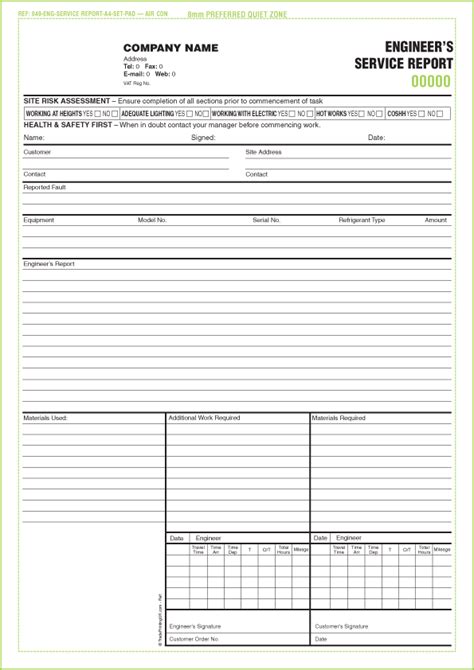 Joining reports.laboratory reports.budget reports.loss report forms it can be used in its original format. Service Report Form Template Free Service Report Forms ...