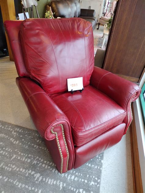 Burgundy Leather Barcalounger Recliner Roth And Brader Furniture