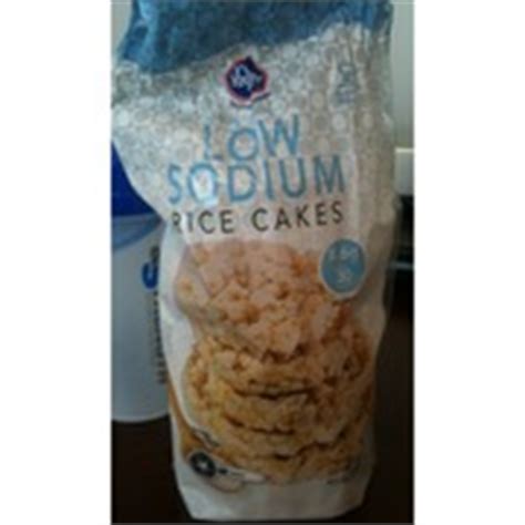 It is very simple, very yummy, and only 150 calories! Kroger Rice Cakes, Low Sodium: Calories, Nutrition ...