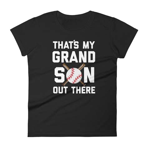 Thats My Grandson Out There Baseball Grandma Womens Etsy