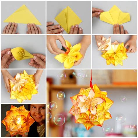 Wonderful Diy Origami Kusudama Flower Ball