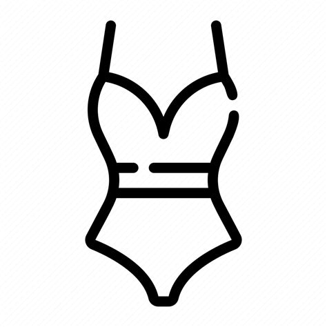 Swimsuit Garment Style Femenine Fashion Icon Download On Iconfinder