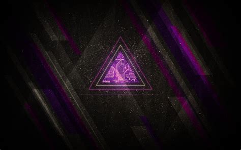 wallpaper night space minimalism purple symmetry triangle circle lens flare lines