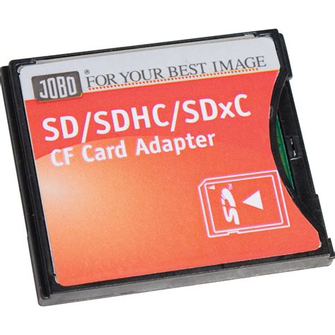 Jobo Sdsdhcsdxc To Compact Flash Type Ii Adapter Se9109 Bandh