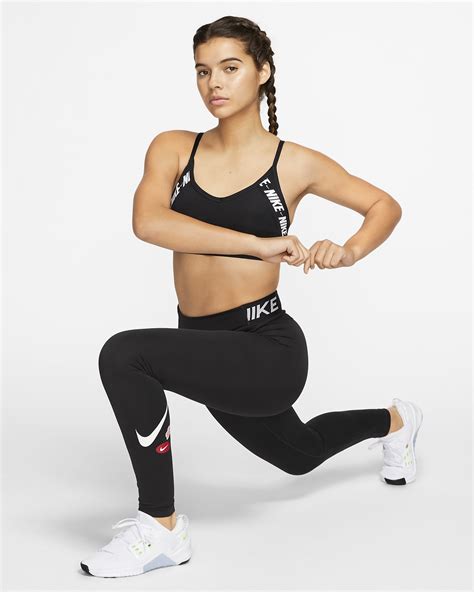 Nike Dri Fit Indy Womens Light Support Padded Logo Sports Bra Nike Se