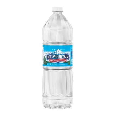 Ice mountain natural water comes from springs across the midwest, providing quality taste and mineral composition. Ice Mountain Brand 100% Natural Spring Water, 33.8-ounce ...