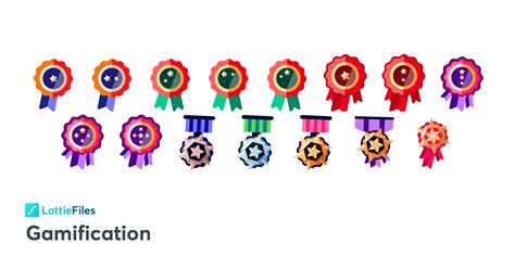 Gamification Level Badges Lottiefiles