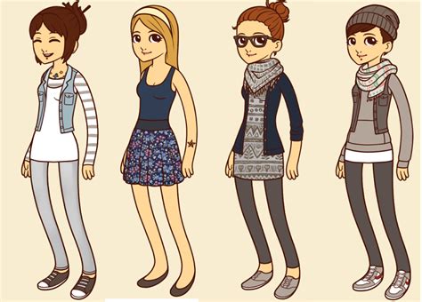Hipster Girl Outfits By Iluvanime99 On Deviantart