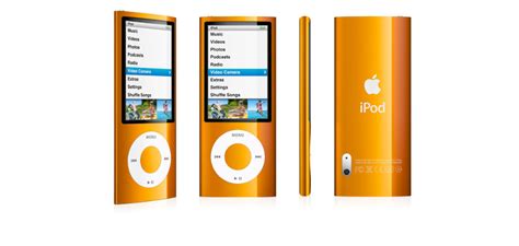 Apple Ipod Nano 5th Generation Orange 16gb Mc072ll A Media