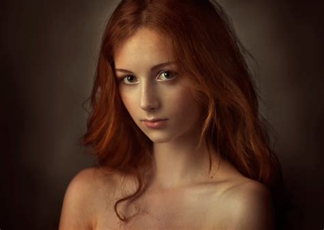 Download Wallpaper For X Resolution Women Face Portrait Model Redhead Girls