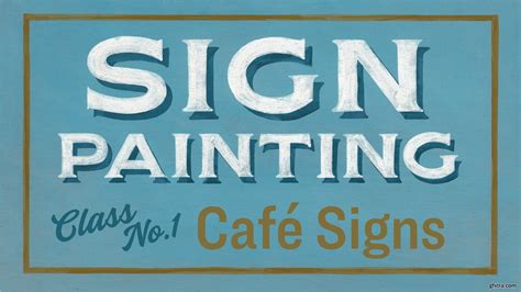 Sign Painting Cafe Signs Create An Authentic Hand Painted Wood Sign