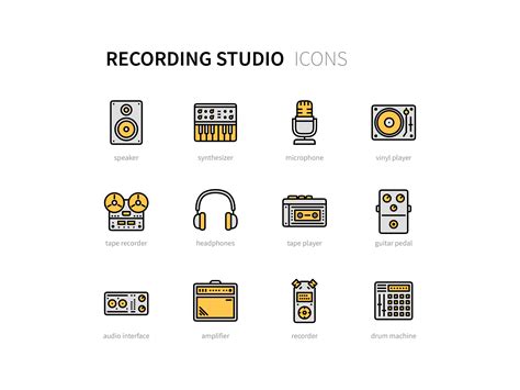 Recording Studio Icons Recording Studio Studio Studio Logo