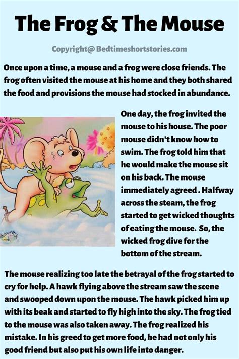 The Frog And The Mouse Aesop Fable English Stories For Kids Moral