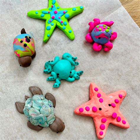 Live Polymer Clay Sea Creatures Made With Mcharper