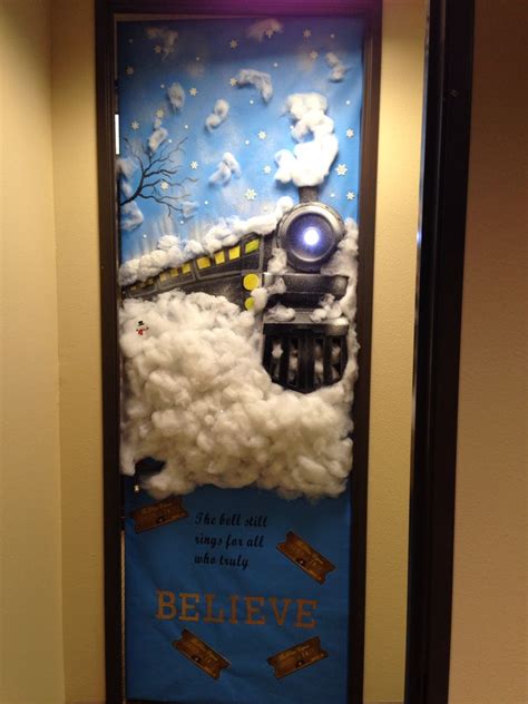 My Office Door Polar Express Christmas Door Decorating Contest