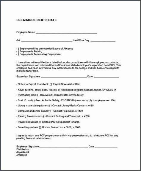 Medical Clearance Letter Template Elegant Employee Certificate Sample