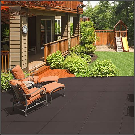 Patio Deck Tiles Recycled Rubber Patios Home Decorating Ideas