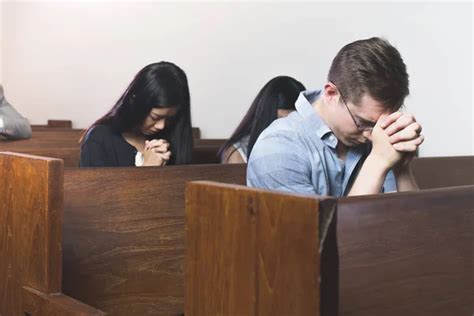 Group Of Christian Praying In Church Stock Image Everypixel