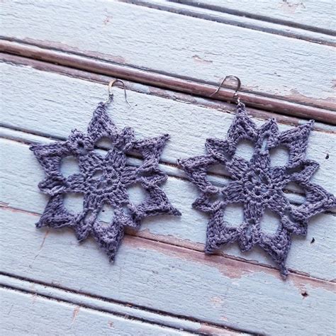 Easy Crochet Earrings — Rebekah Haas Crochet Crochet Earrings