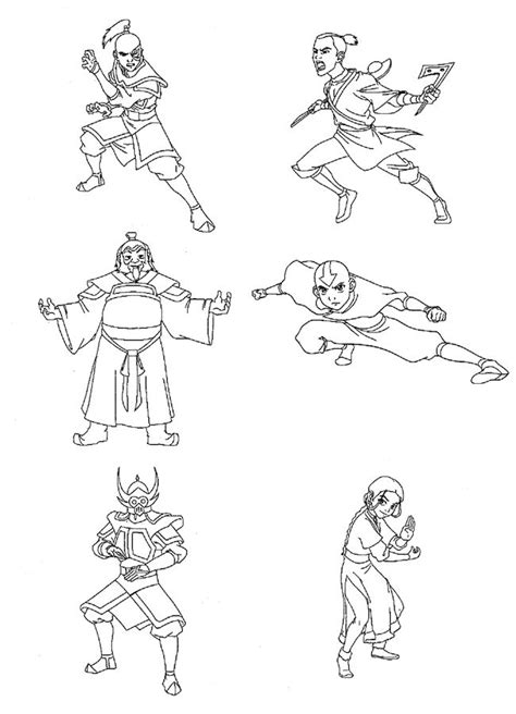 Spoilers must be marked for one month. Imprime le dessin à colorier de Avatar : Le dernier maître ...