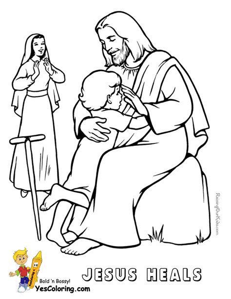 Download and print these printable pictures of jesus coloring pages for free. Glorious Jesus Coloring | Bible Coloring | Free Printable ...