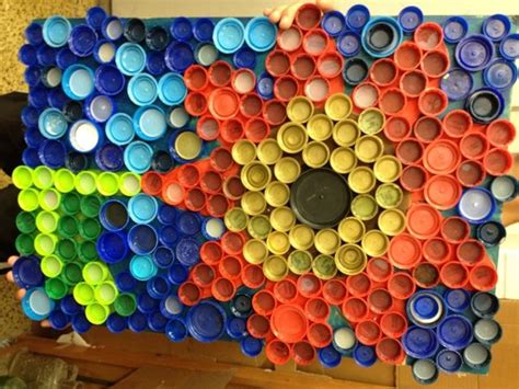 21 Best Cool Recycled Lid Art Images On Pinterest