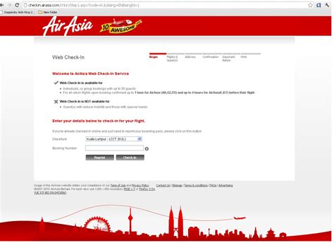 Passengers have to visit checkin.airasia.com for online check in on airasia flights. Mama Dina Story Book: Air Asia Web Check In