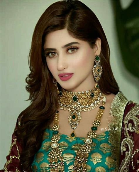 Sajal Ali Pakistani Bridal Jewelry Fashion Pakistani Wedding Outfits
