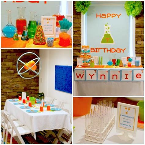 Science Scientist Themed Birthday Party Full Of Ideas Via Karas