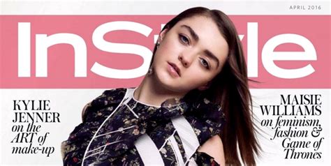 Beauty Mags Maisie Williams Instyle Uk April 2016